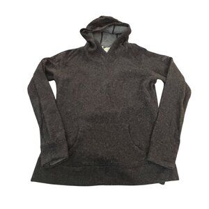 Saucony Women's Dark Gray Hooded Pullover Sweatshirt, Size L